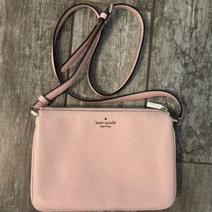 Kate Spade Hazy Morning Pink Triple Gusset Crossbody WKR00448 NEW